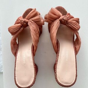 Loeffler Randall Penny Knot Heels Pink- worn twice